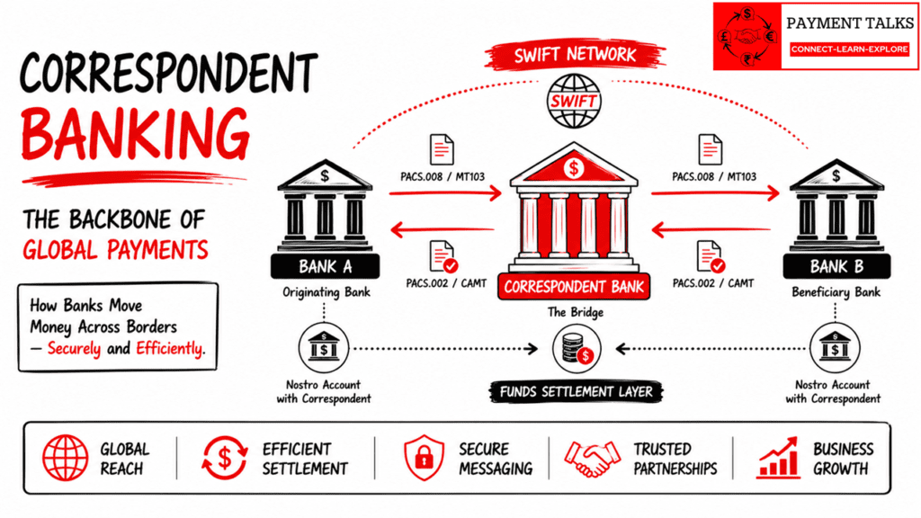 What is correspondent banking — how correspondent banks enable cross-border payments via SWIFT