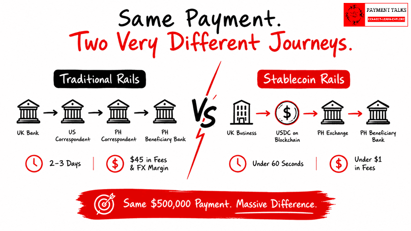 Stablecoins vs Traditional Payment Rails
