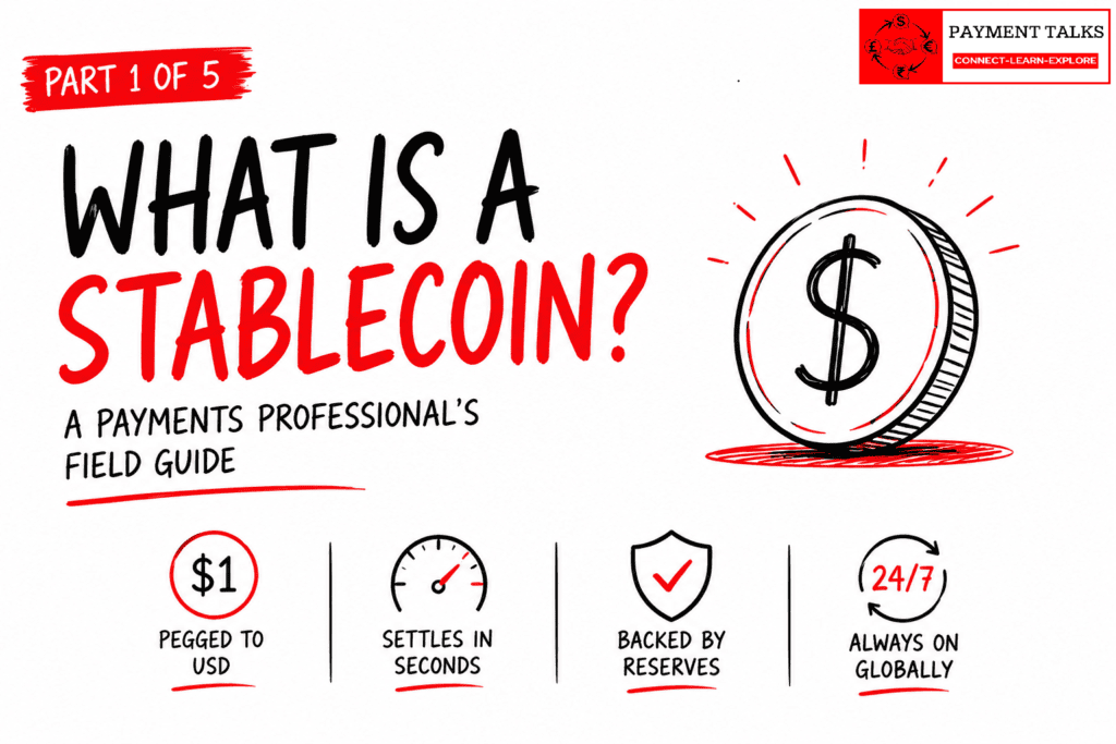 What is a stablecoin — payments professional's field guide, USDC USDT DAI comparison